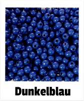 Holzperlen 6mm dunkelblau